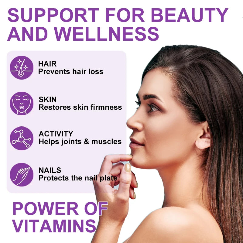 Collagen Biotin Gummies – Hair, Skin & Nail Support Peaceful Pleasures Health and Wellness