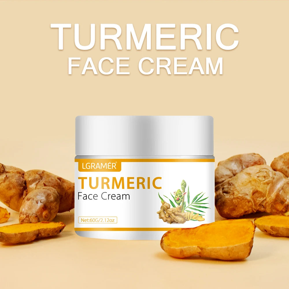 LGRAMER Turmeric Face Cream – Dark Spots, Acne & Wrinkles