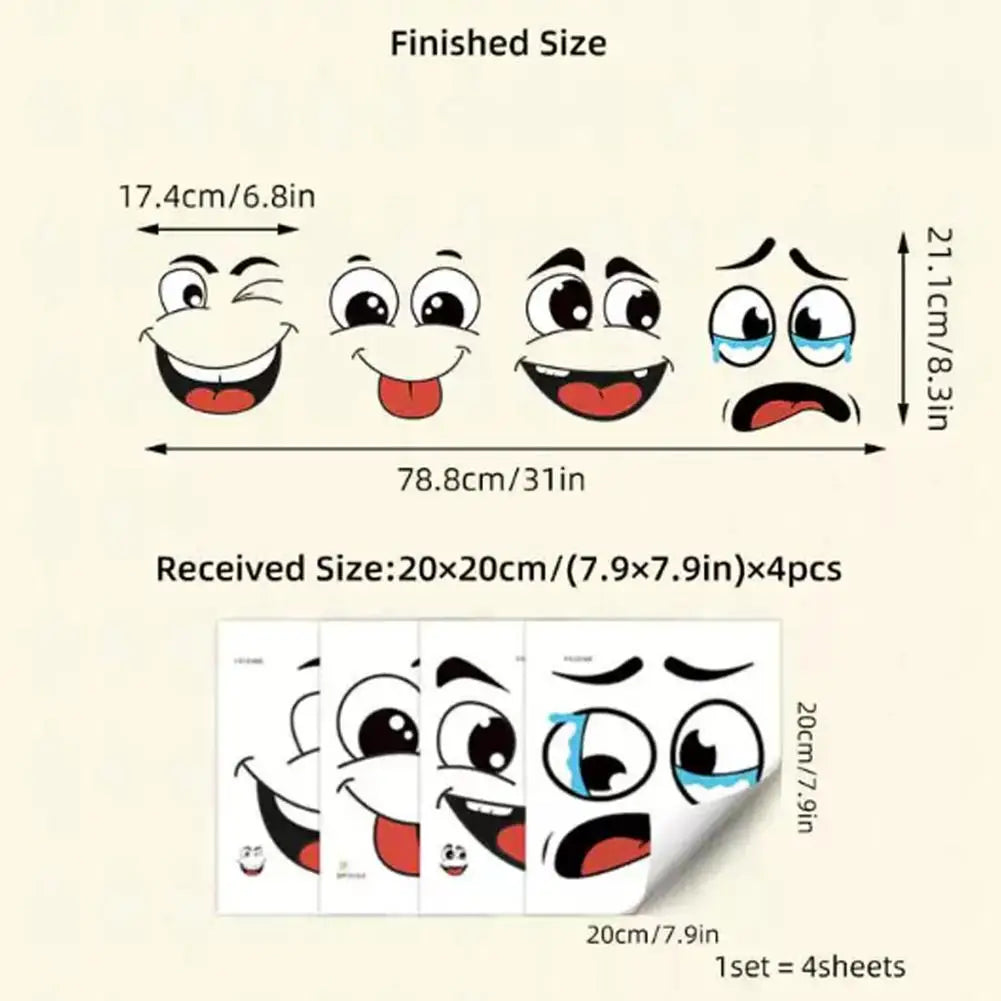 Waterproof Cartoon Stickers – Funny PVC Decals for Home & Office