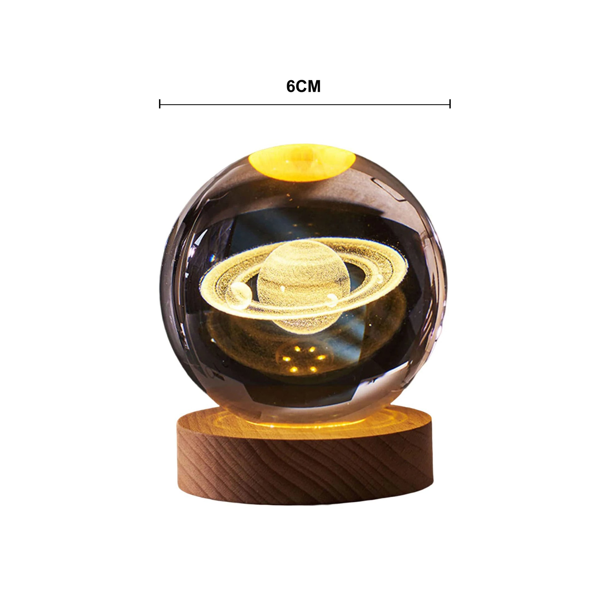 3D Crystal Ball Lamp with Galaxy and Planetary Projections USB Night Light for Cozy Atmosphere Plasma Ball Creative Gift Peaceful Pleasures Health and Wellness