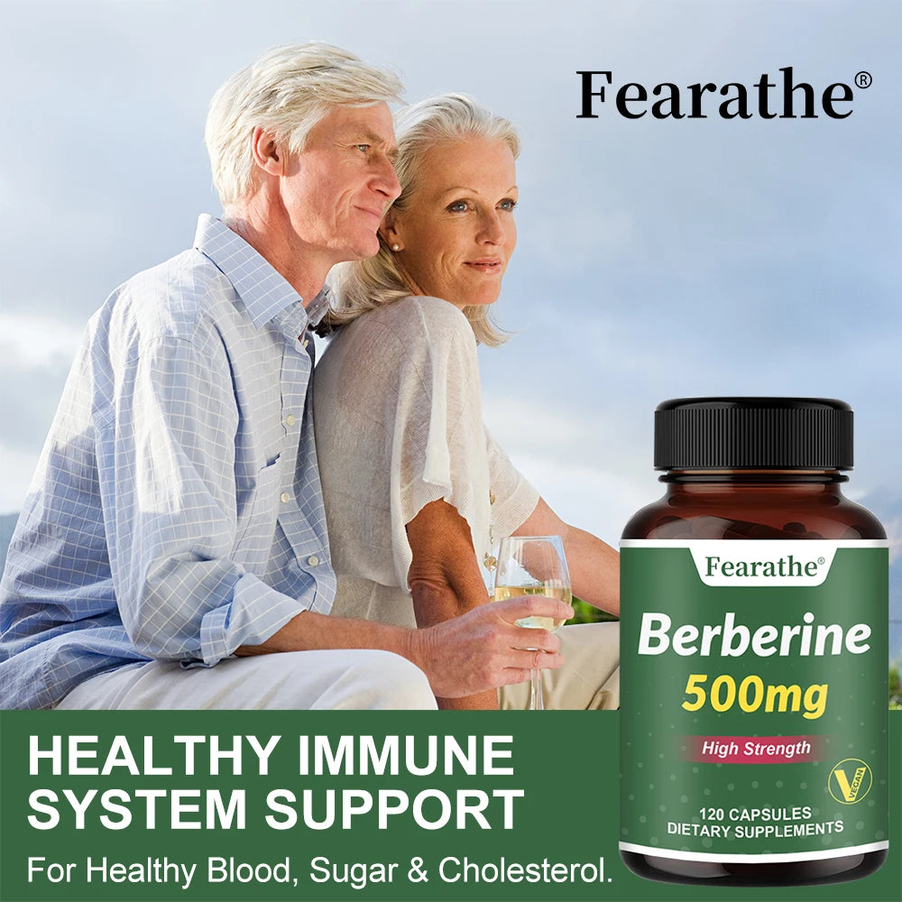 Berberine Supplement, 500mg, Healthy Metabolic Support Heart, Immune System, Gut Health, 30/60/120 Vegan Capsules, NON-GMO Peaceful Pleasures Health and Wellness