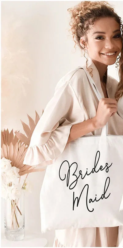 Bridal Party Tote Bag | Wedding Gift for Bridesmaids & MOB