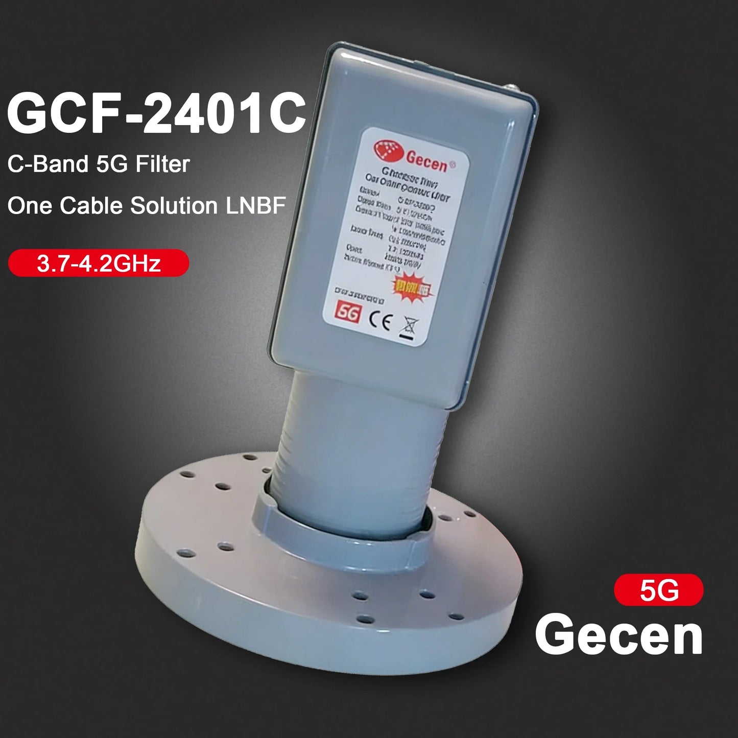 C-Band Dual LNB 5150/5750MHz with 5G Filter – Tuoying GCF-2401C