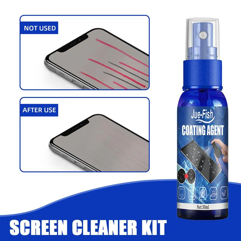 Screen Cleaner Spray Kit with Microfiber Cloth Peaceful Pleasures Health and Wellness