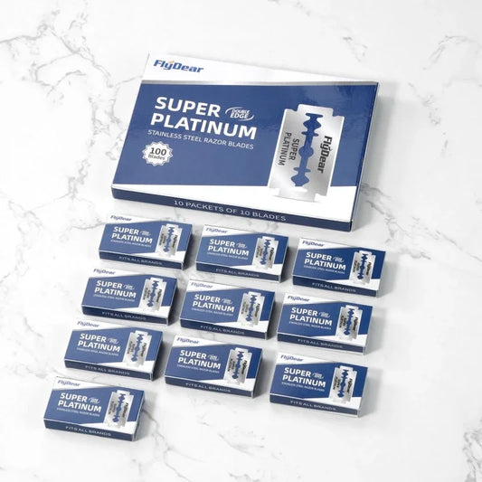 Double Edge Safety Razor Blades – Stainless Steel 10–30 Pack Safety Razor Blades Peaceful Pleasures Health and Wellness