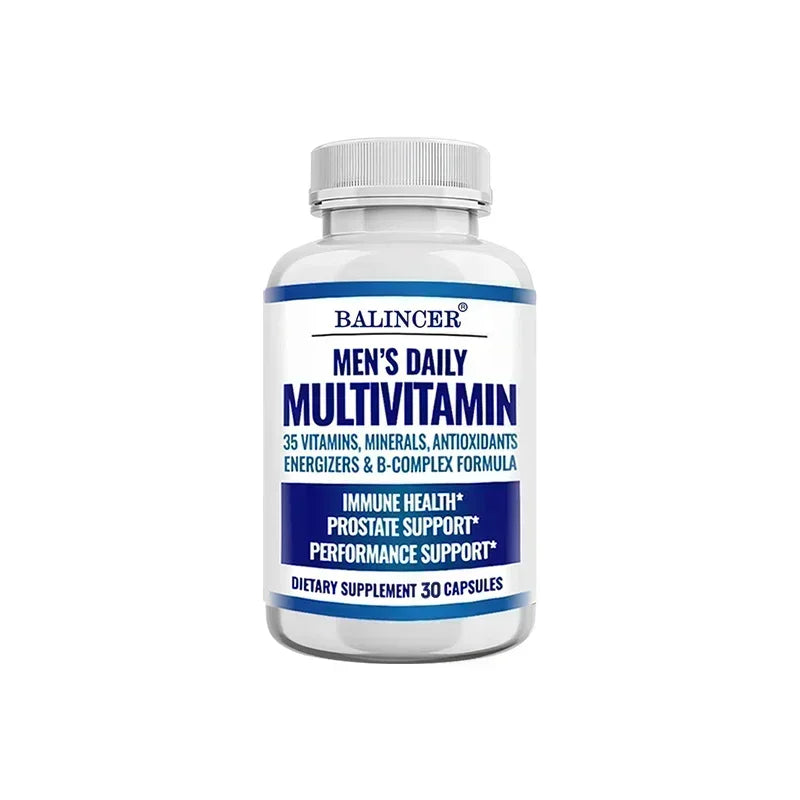 Men's Multivitamin - Contains vitamins B12, B6, zinc and selenium to support coordination, heart, immunity and prostate health Peaceful Pleasures Health and Wellness 30 count-1bottle