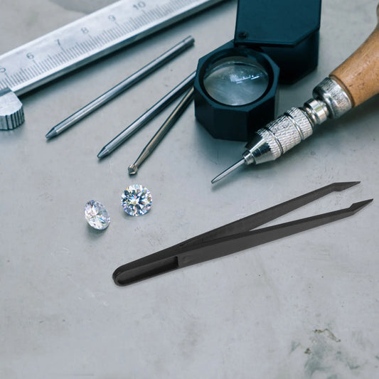 10Pcs Pointed Tip Industrial Tweezers Heavy Duty Plastic Craft Tweezers Comfortable Grip Precision Handling for DIY Electronics Peaceful Pleasures Health and Wellness Default Title