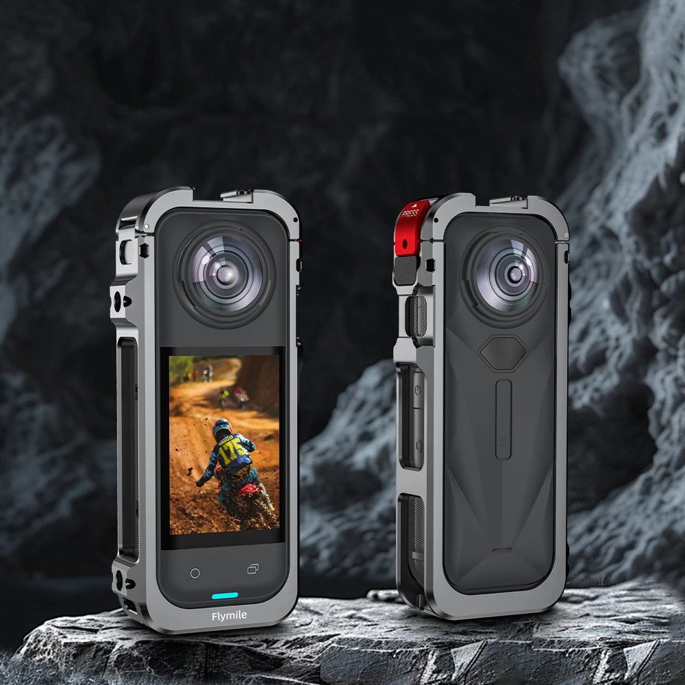For Insta 360 X5 WITH Lens Protection Cover And Windproof Cotton Multifunctional Expansion Protection Rabbit Cage Metal Frame Peaceful Pleasures Health and Wellness