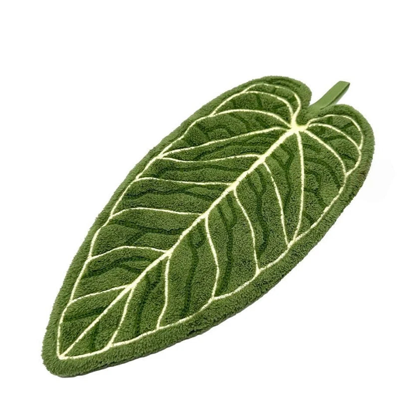 Ultra-Absorbent Quick-Dry Tropical Leaf Hand Towel w/ Loop Hand Towel Peaceful Pleasures Health and Wellness Leaves hand towel