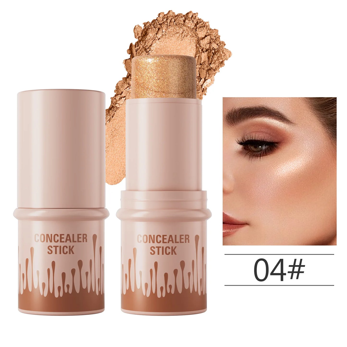 2-in-1 Contour Bronzer & Highlighter Stick | Cream Concealer Pen