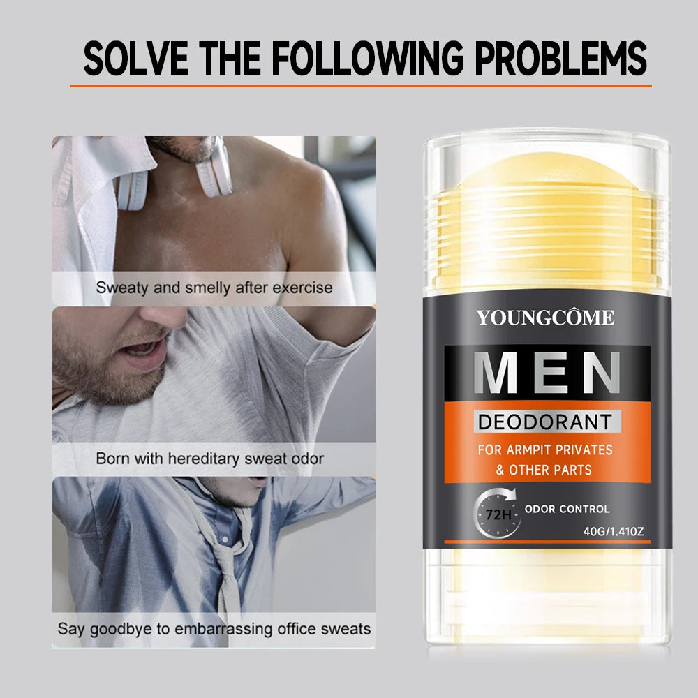 Men Odor Remove Cream Underarm Bad Smell Sweating Removal Armpit Refreshing Antiperspirant Lasting Aroma Deodorant Body Care Peaceful Pleasures Health and Wellness