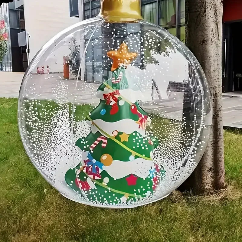 Giant LED Inflatable Christmas Ball | Remote Control Outdoor Decor
