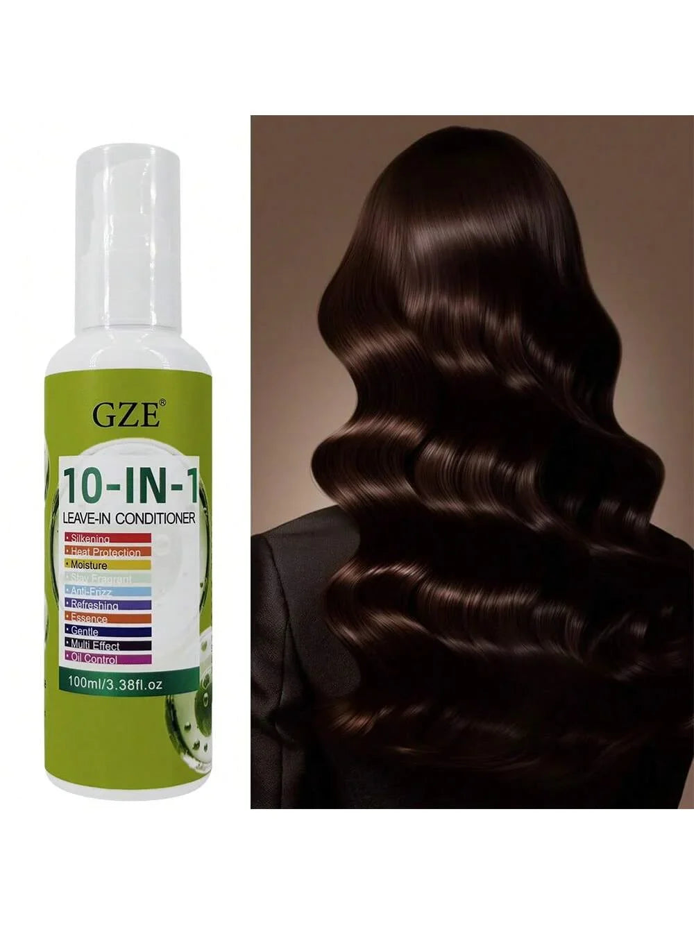 GZE 10-in-1 Leave-In Conditioner | Argan Oil, Anti-Frizz
