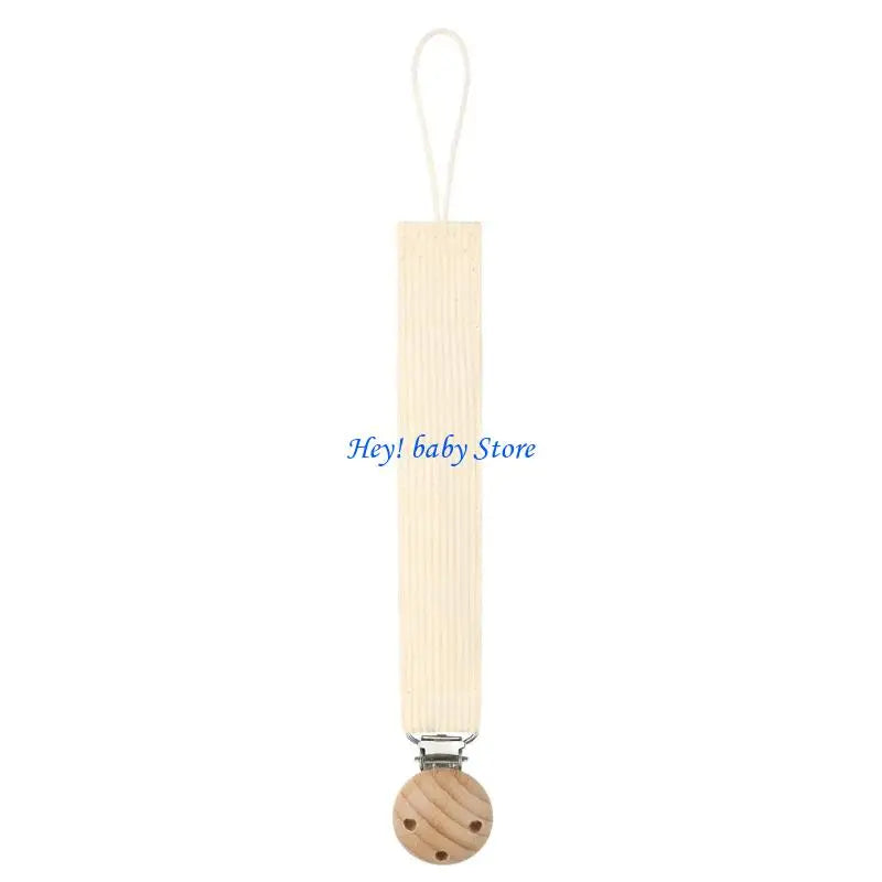 Corduroy Baby Pacifier Clip Chain | Soft Newborn Holder