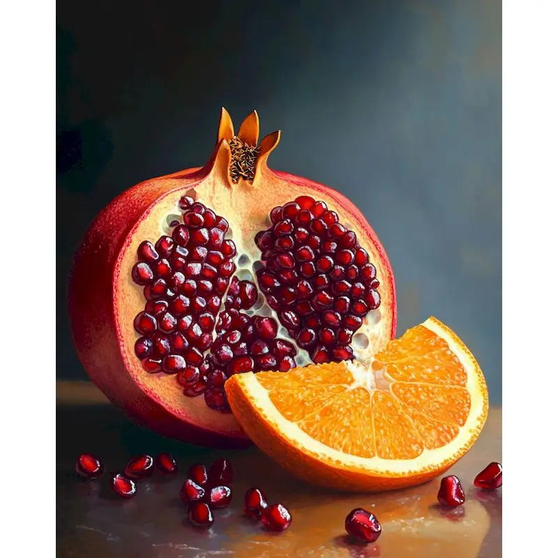 Pomegranate Paint by Numbers Kit – DIY Canvas Art 60x75cm
