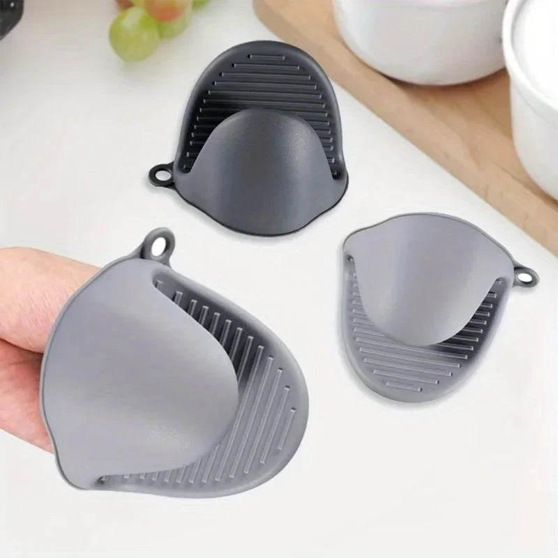 2-Pack Silicone Oven Mitts | Heat-Resistant Mini Pot Holders