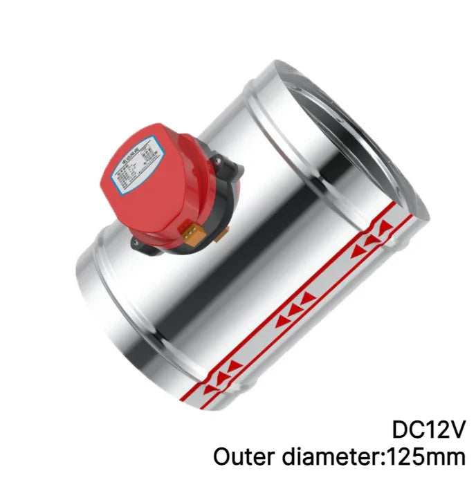 Motorized Air Damper Check Valve 100–200mm | AC 220V DC 12V 24V