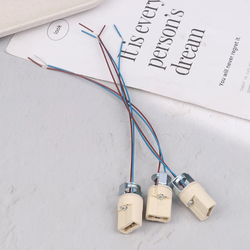 G9 Ceramic Lamp Base Socket for LED & Halogen Bulbs 10/20 Pack Lamp Base Socket Peaceful Pleasures Health and Wellness