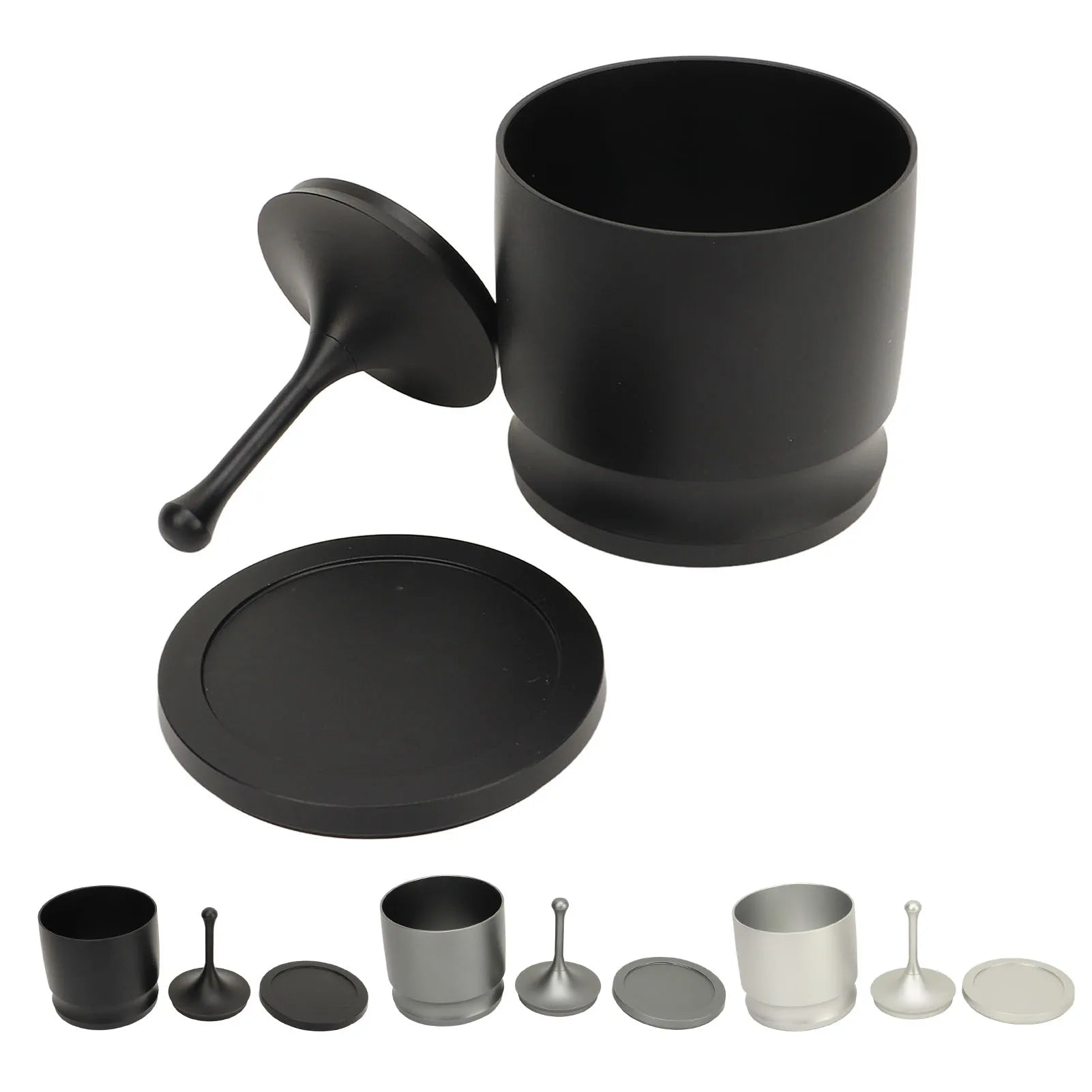 Coffee Supplies Coffee Dosing Cup Dosing Rings Press Aluminum Alloy Anti Flying Coffee Powder Picker Coffee Making Supplies 58mm Peaceful Pleasures Health and Wellness