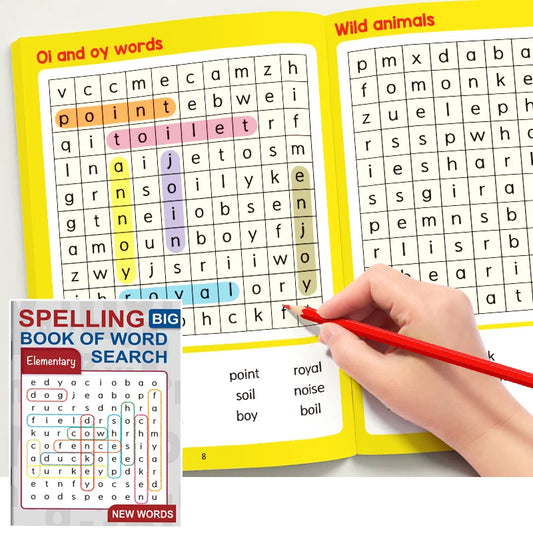 32 Pages Word Search Puzzle Book Spelling Big Advanced Elementary Peaceful Pleasures Health and Wellness