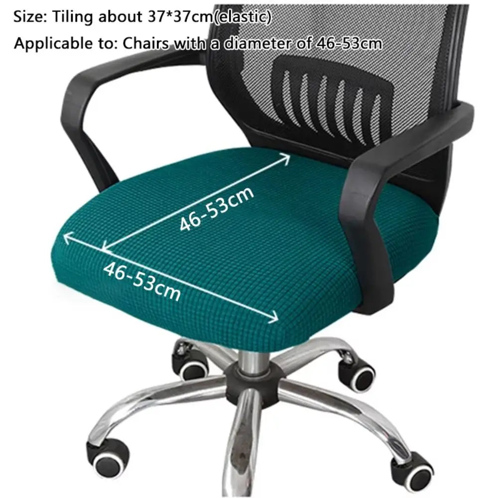 New Velvet Office Chair Seat Covers Thickened Washable Chair Dustproof Cover Removable Solid Color Chair Cover Peaceful Pleasures Health and Wellness