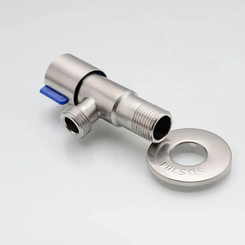G1/2" Brass Black Angle Stop Shut-Off Valve | Bathroom Bidet