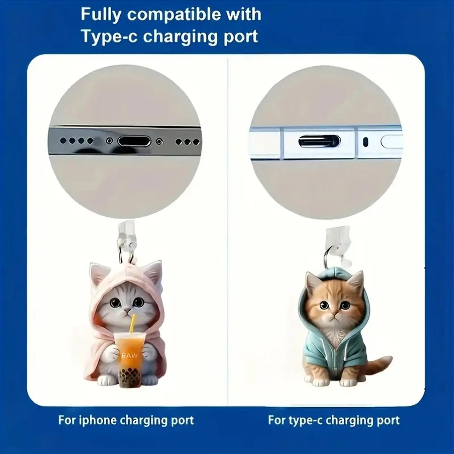 Acrylic Dust Plug for Type-C & iPhone Charging Port