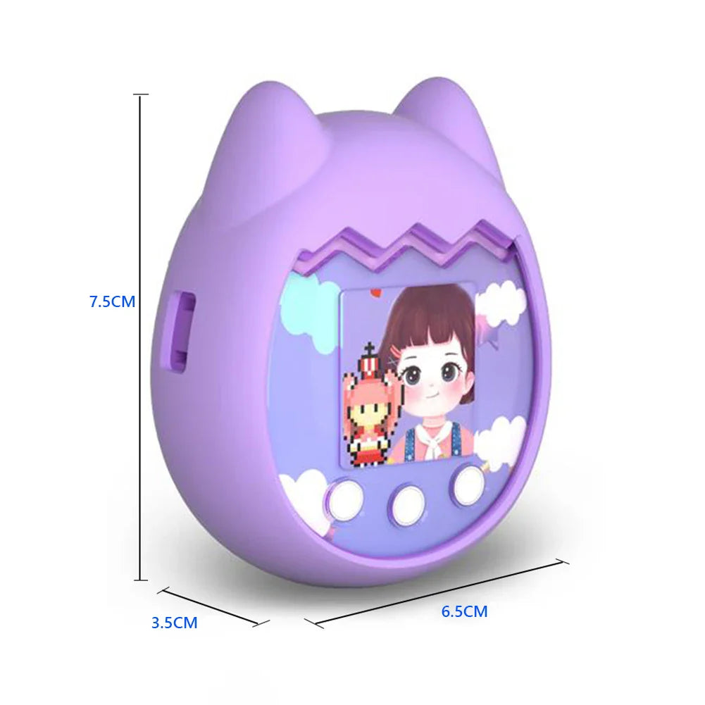Silicone Case for Tamagotchi Pix – Cat Design & Hand Strap