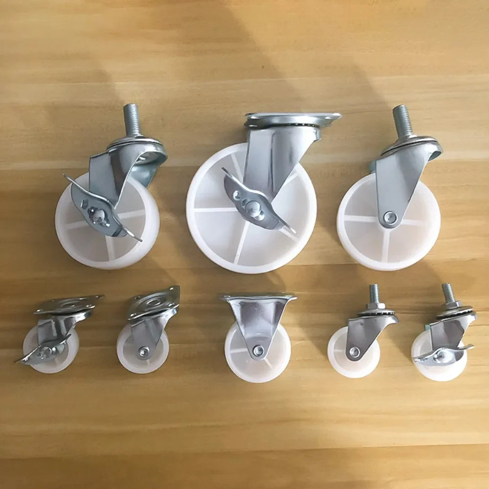 4-Pack 2.5" Heavy-Duty Swivel Furniture Casters | 360° Castors