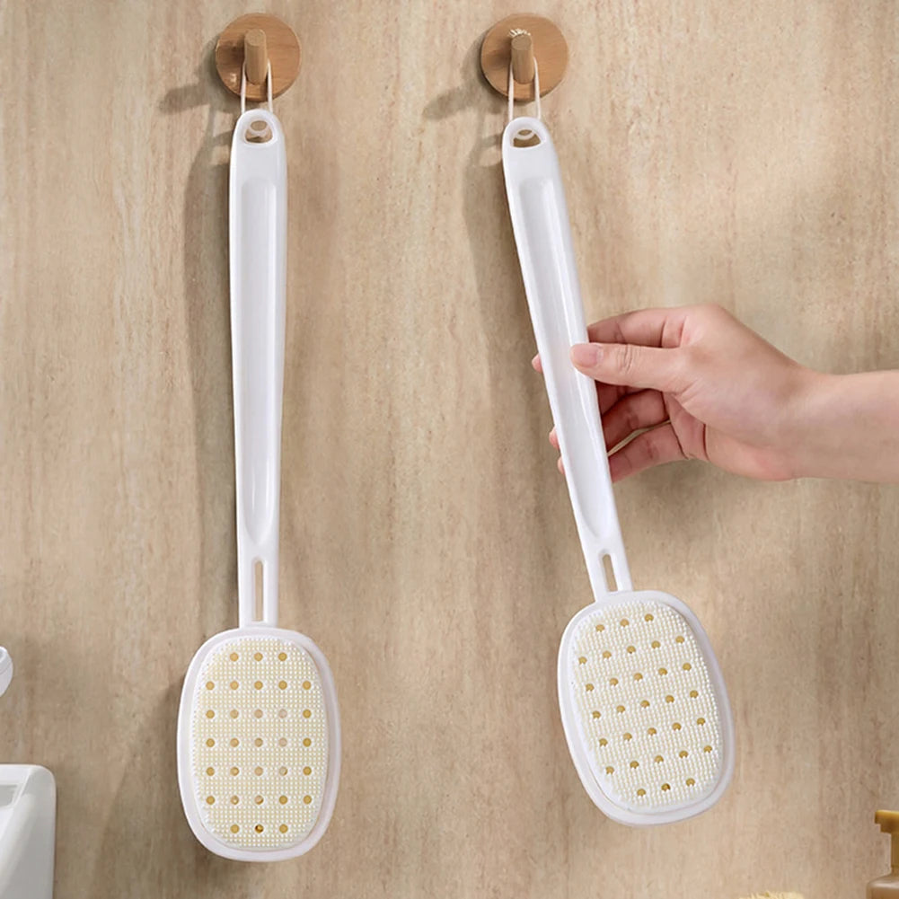 Detachable Long Handle Bath Brush with Soap Reservoir