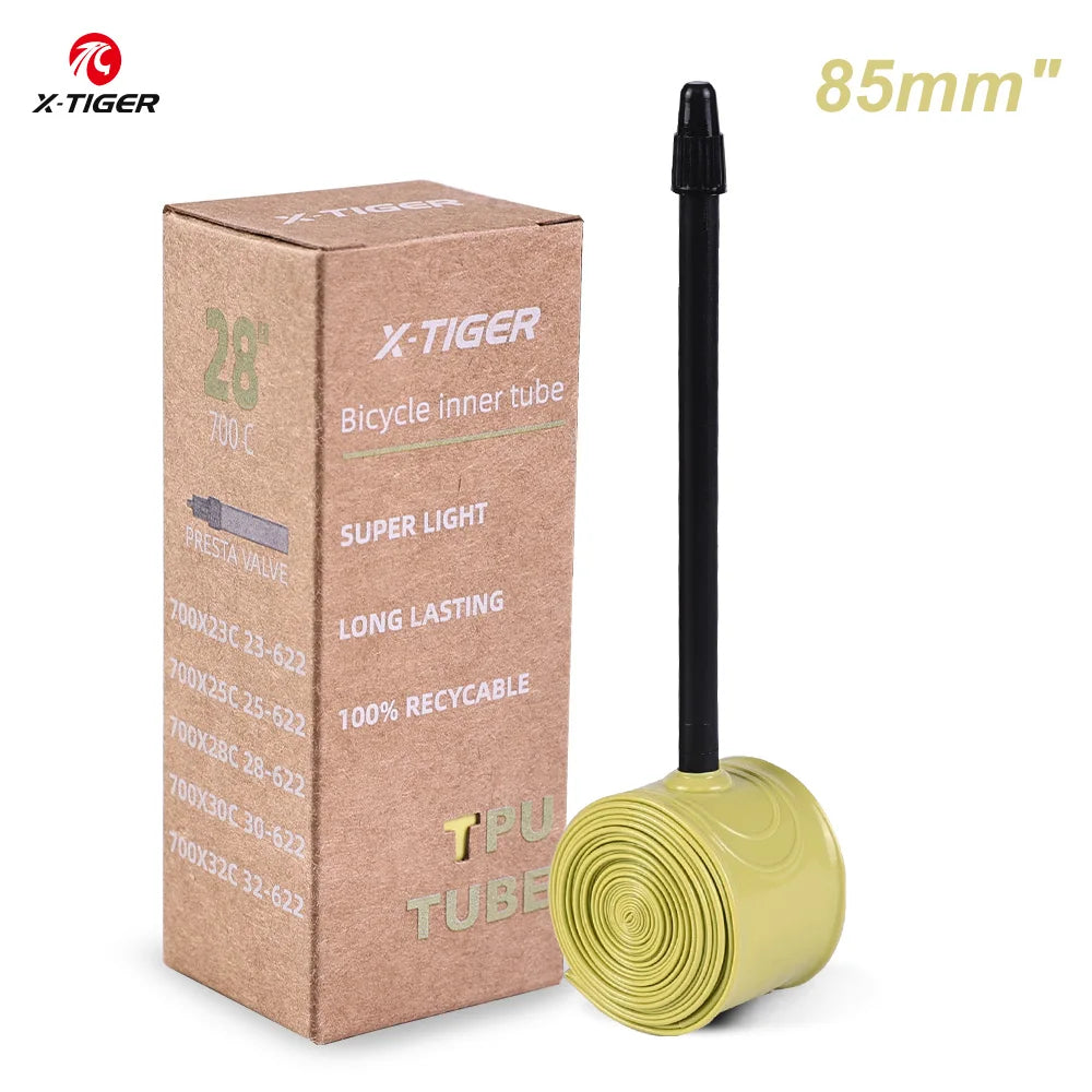 X-TIGER 28g TPU Bike Inner Tube 700C 18-32C French Valve