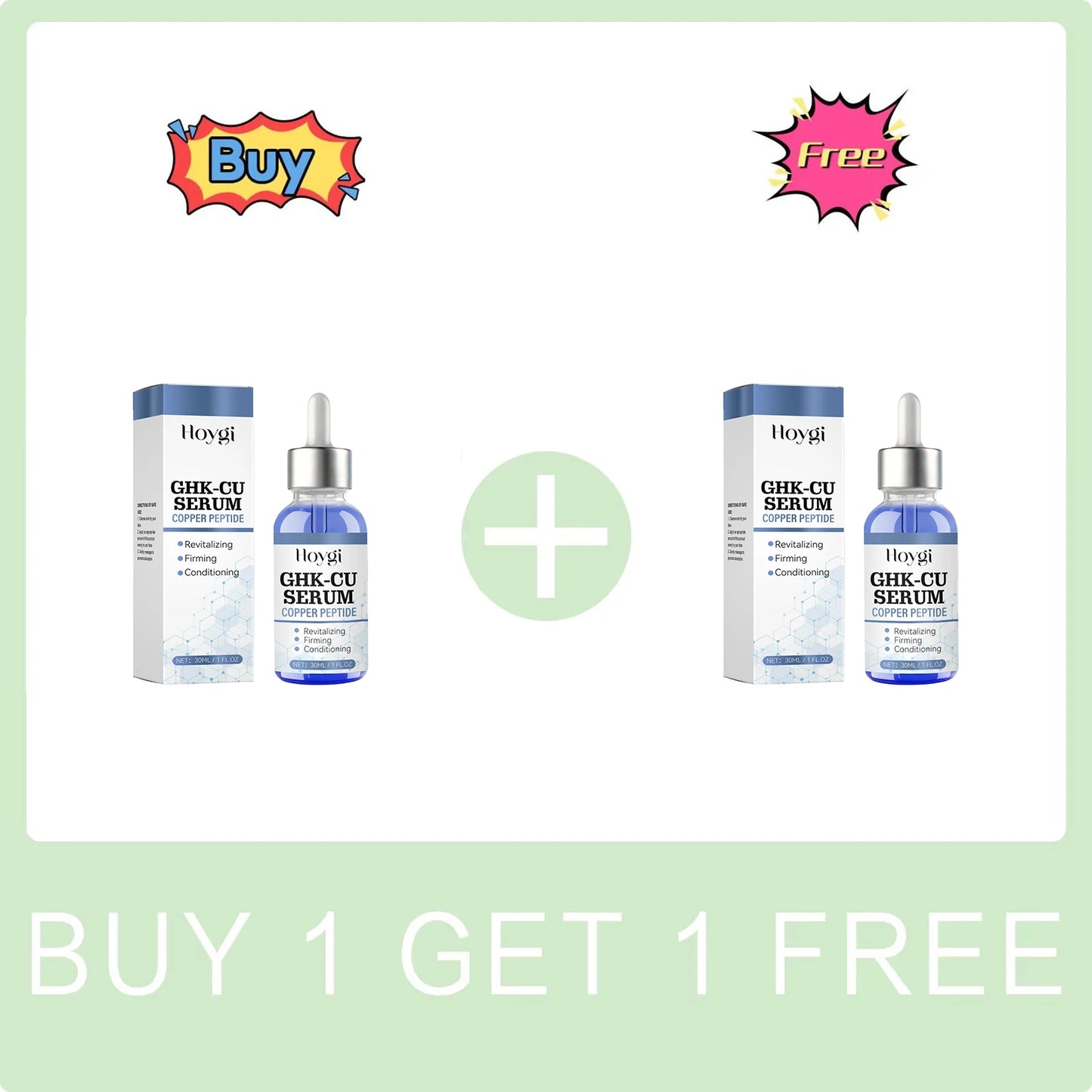 Copper Peptide Facial Serum Anti Wrinkle Remover Antioxidant Skin Rejuvenating Barrier Repair Brighten Skin Tone Skin Cosmetics Peaceful Pleasures Health and Wellness Buy 1 Get 1 Free