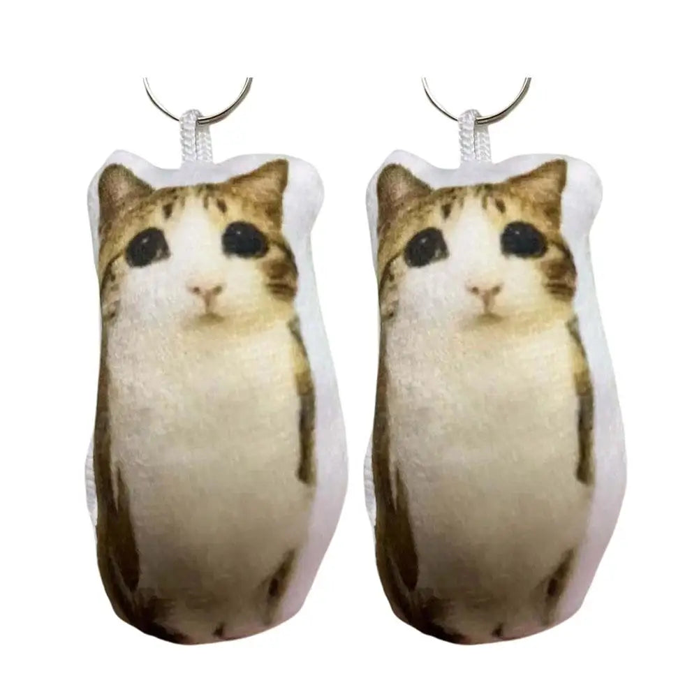 Meow Sound Cat Plush Keychain – Squeeze Cat Charm Gift