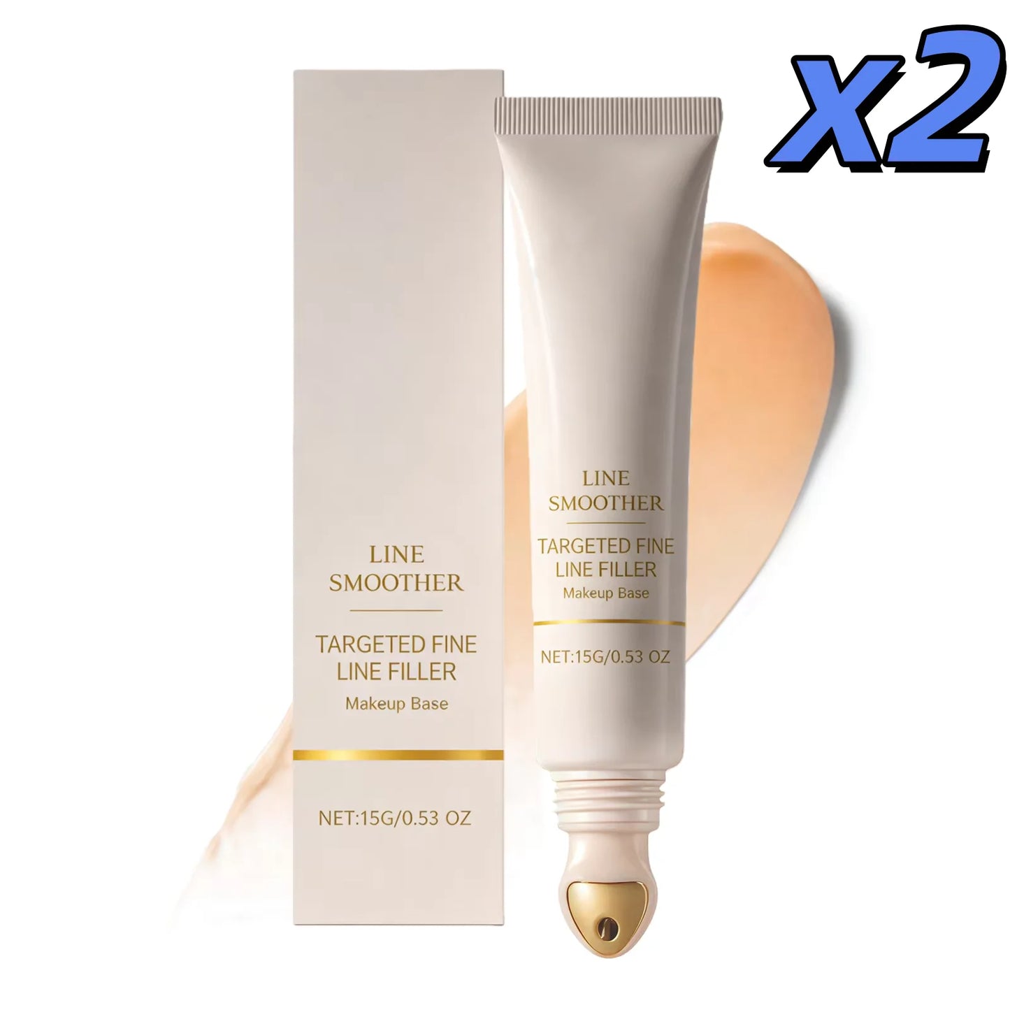 Makeup Primer Pore Eraser Wrinkle Smoothing Face Lifting Smooth Skin Sheer Adherent Lightweight Deep Hydrating Face Base Cream Peaceful Pleasures Health and Wellness 2 x 15g boxed