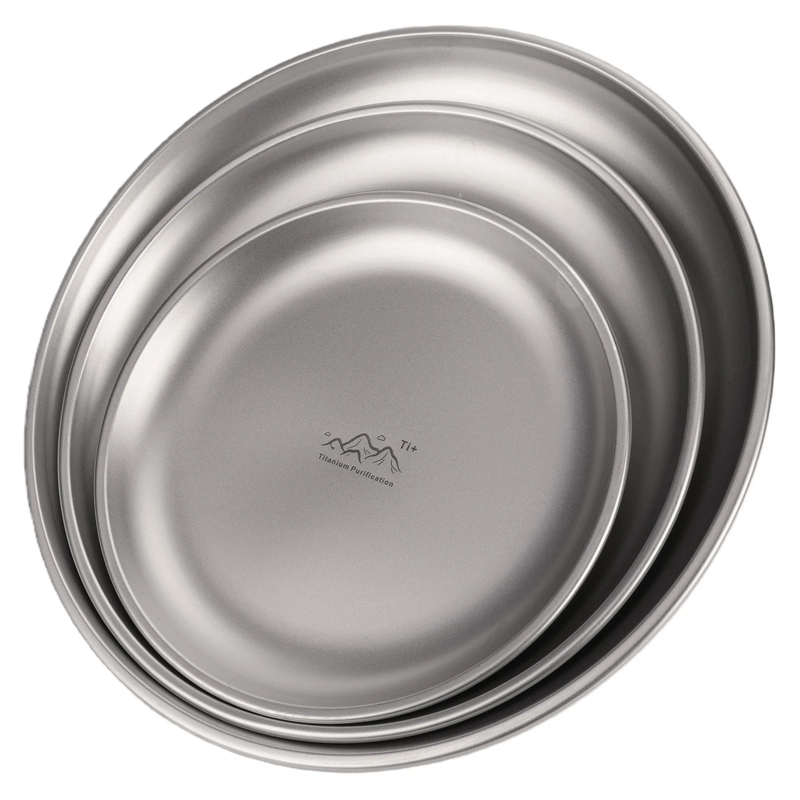Titanium Purification Plate Portable Travel Tableware Anti-Fall Backcountry Dinnerware Creative Home Dish Plate Camping Supplies Peaceful Pleasures Health and Wellness