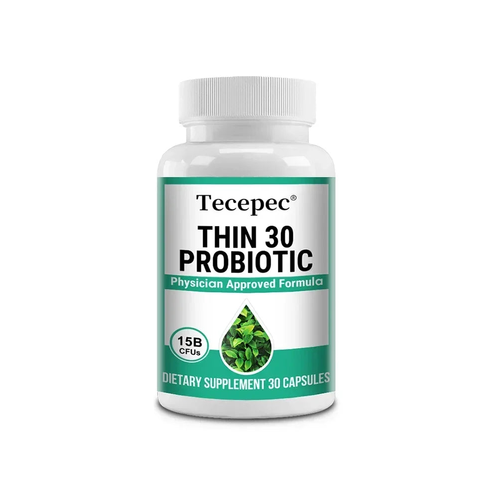 Best Probiotics - 6 Probiotic Strains - with Organic Apple Cider Vinegar, Green Tea Leaf Extract - Supports Gut Health Peaceful Pleasures Health and Wellness 30 count-1 bottle
