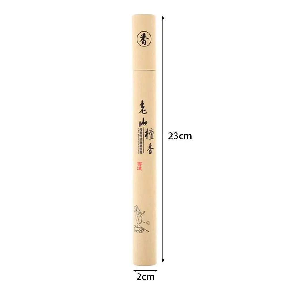 1/2Box Sandalwood Mugwort Scent Incense Stick Tranquilize Mind Home Office Bedroom Refreshing Scent Natural Sleeping Aiding Peaceful Pleasures Health and Wellness