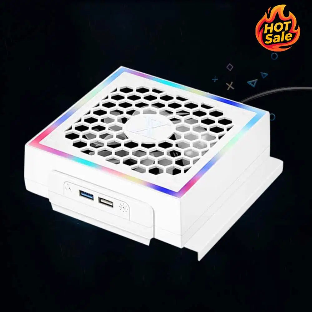 Xbox Series S LED Cooling Fan – 3 Speeds & 7 RGB Lighting Modes