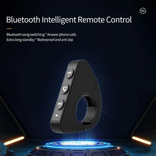 Waterproof Wireless Bluetooth Handlebar Remote Control Button for Helmet Headset Motorcycle/Bike Handlebar Media Controller Peaceful Pleasures Health and Wellness