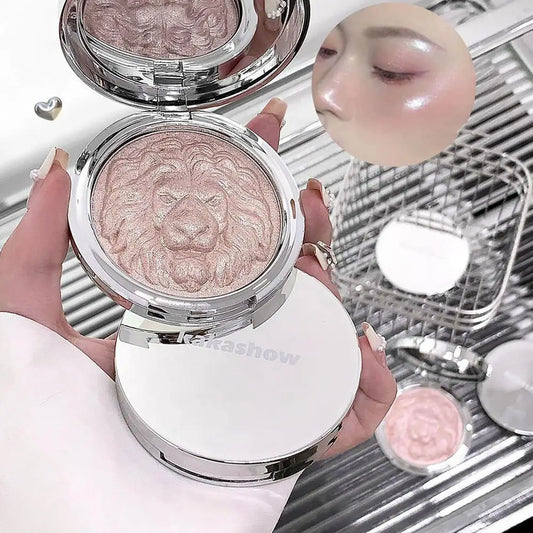 Moonlight White Highlighter Palette Shimmer Diamond Brighten Contour Blush Natural Long-lasting Daily Face Makeup Cosmetics Peaceful Pleasures Health and Wellness