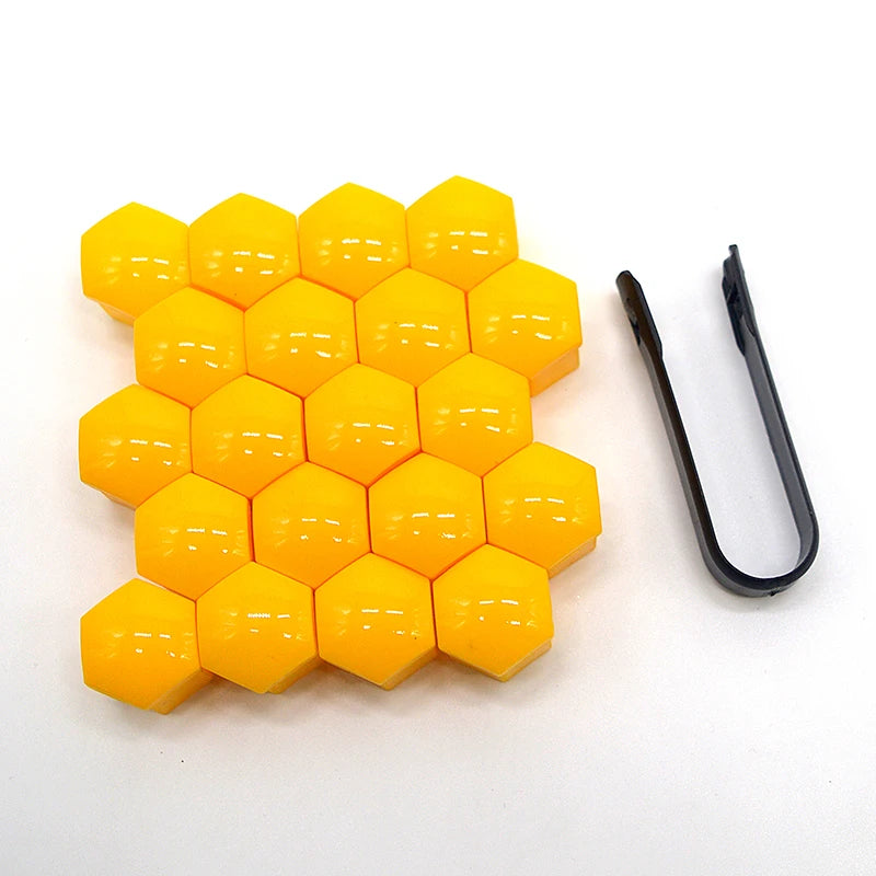 17/19/21mm Wheel Nut Caps – Rust-Proof Bolt Covers 20 Pack