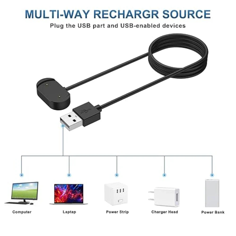 Amazfit GTR3 GTR4 GTS3 GTS4 T-Rex2 USB Fast Charger Dock Smartwatch Charger Dock Oasis Select