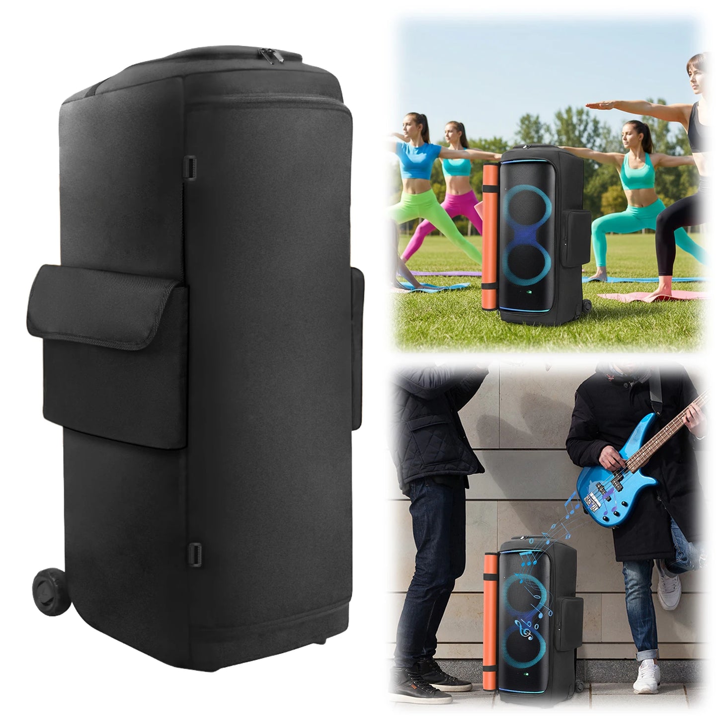 JBL Partybox 720 Speaker Carry Case | Waterproof & Mic Pockets
