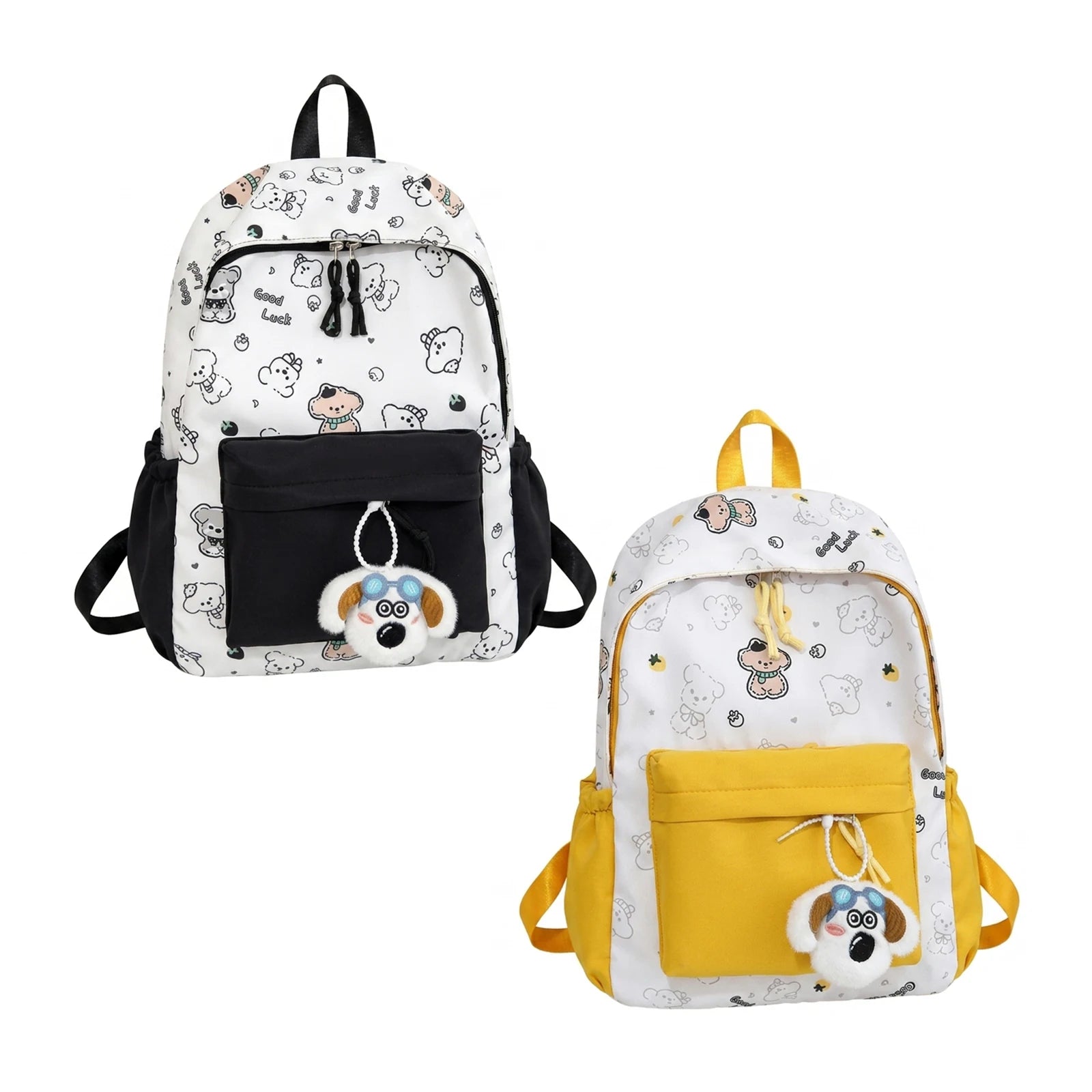School Style Cartoon Backpack For Teen Girls Durable Waterproof School Bag With Laptop Compartment Peaceful Pleasures Health and Wellness