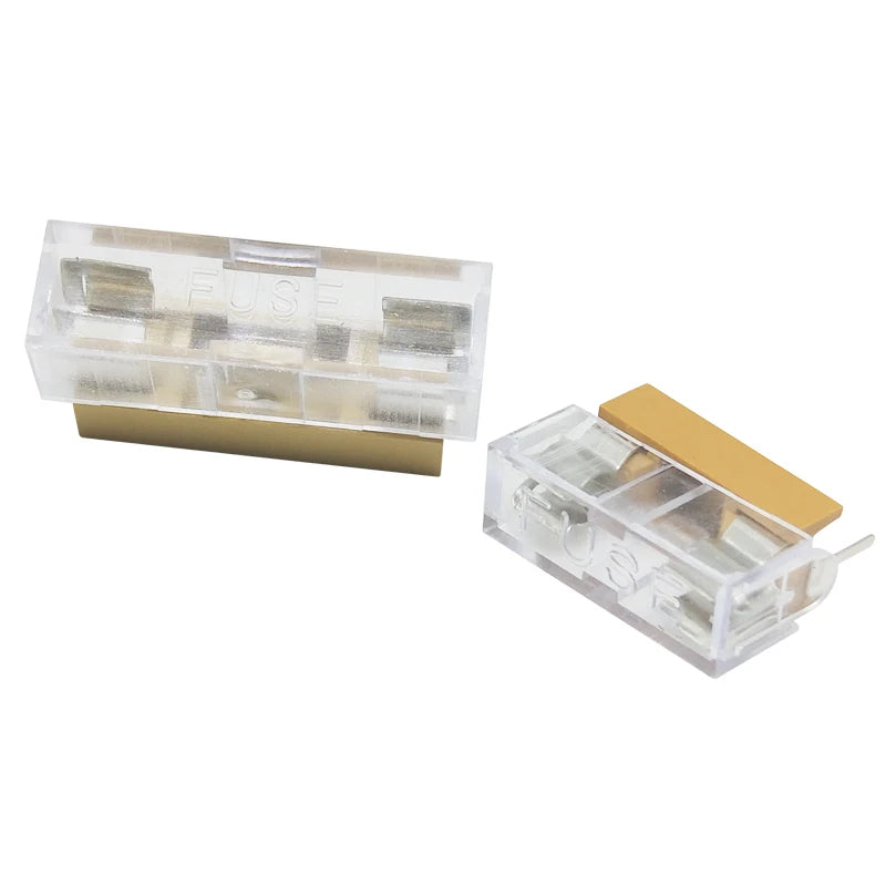 5pcs 5*20mm 6*30mm Glass Fuse Holder with Transparent Cover Fuse Blocks 5x20mm 6x30mm Insurance Header 250V Peaceful Pleasures Health and Wellness