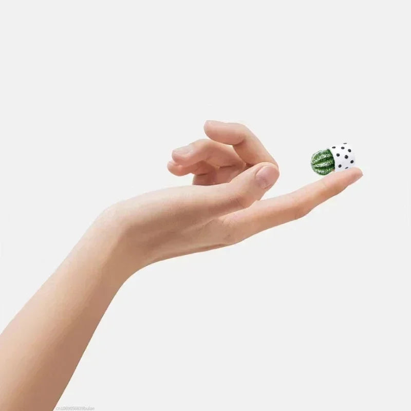 Mini Resin Figures Home Decor Desk Accessories Pot Plant Fairy Garden Ornaments Dollhouse Miniature Items Landscape DIY Peaceful Pleasures Health and Wellness