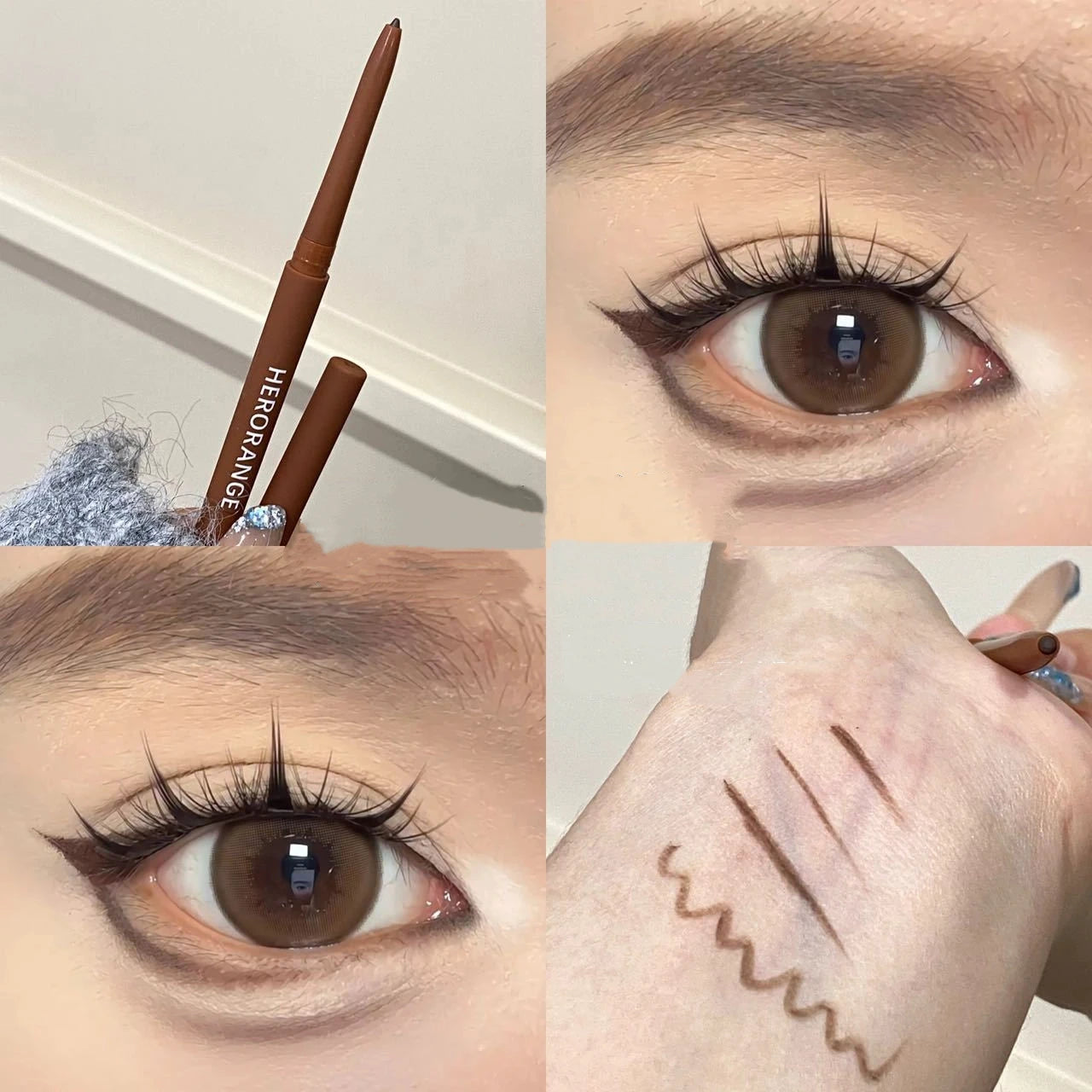 Ultra-Fine Waterproof Gel Eyeliner Pencil – Matte Long-Lasting