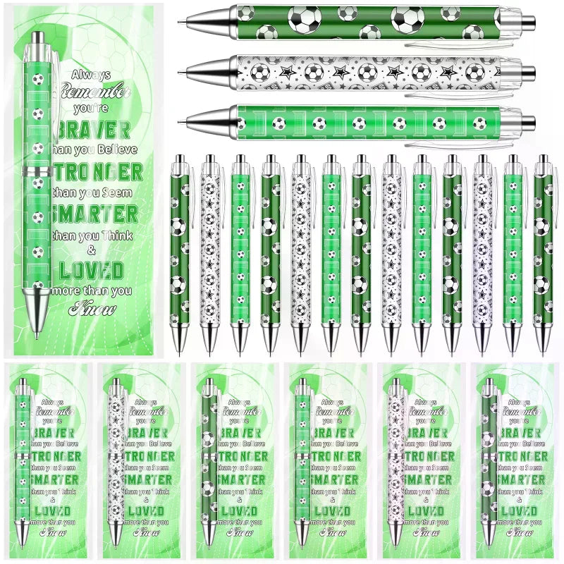 24-Set Football Pens & Cards – Party Favours for Kids & Adults