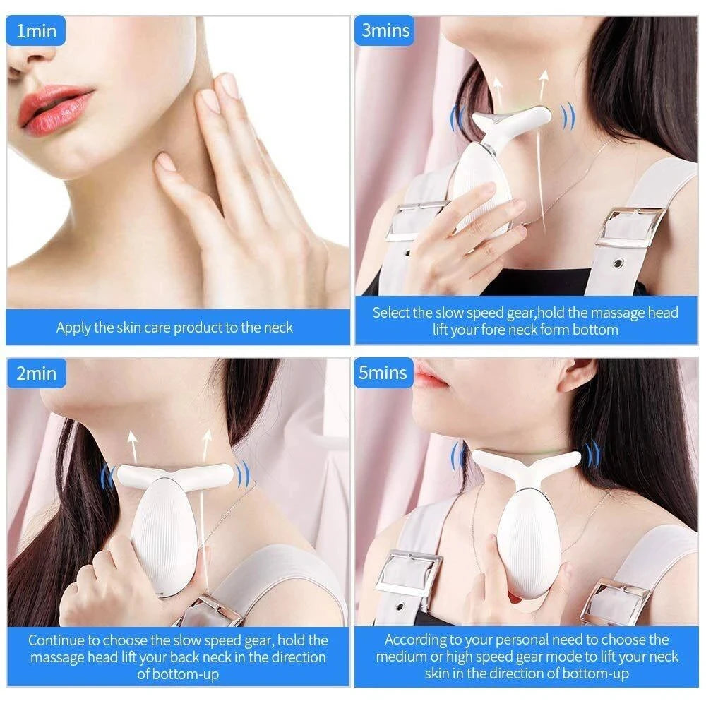 Microcurrent Facial Massager for Lift & Firm Skin, Reduce Wrinkles on Face Neck & Eyes, Rejuvenation Device Peaceful Pleasures Health and Wellness