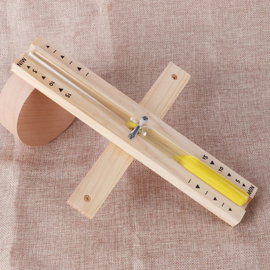 15mins Wall-mounted Wooden Rotating Bathroom Shower Hourglass Sand Timer Explosion-Proof Glass Decor Peaceful Pleasures Health and Wellness 15min-Yellow